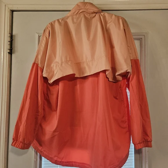 Lauren James M Women's Two-Tone Orange Rain Jacket - Picture 4 of 9